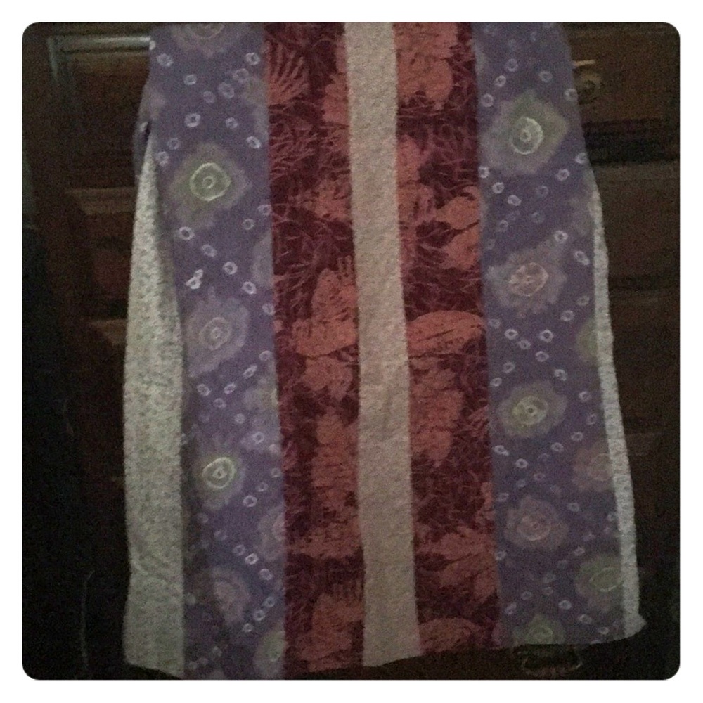 Patchwork hippie long skirt